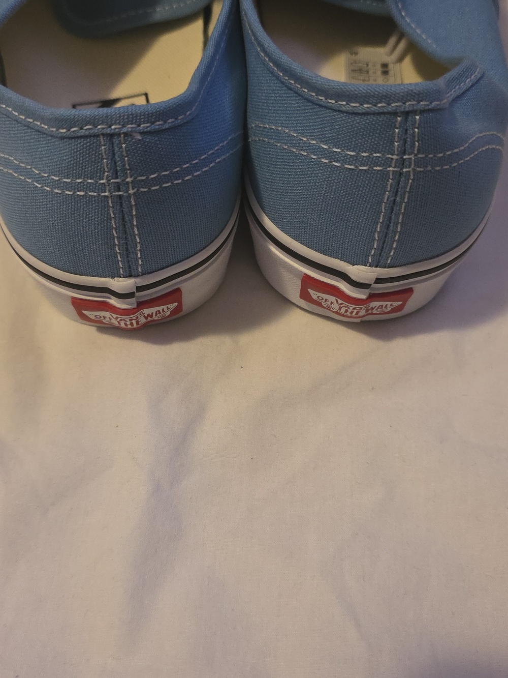 Vans Classic Canvas Sneakers in Sky Blue and White - Picture 3 of 7
